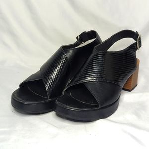 Chunky Heel Platform Sandals